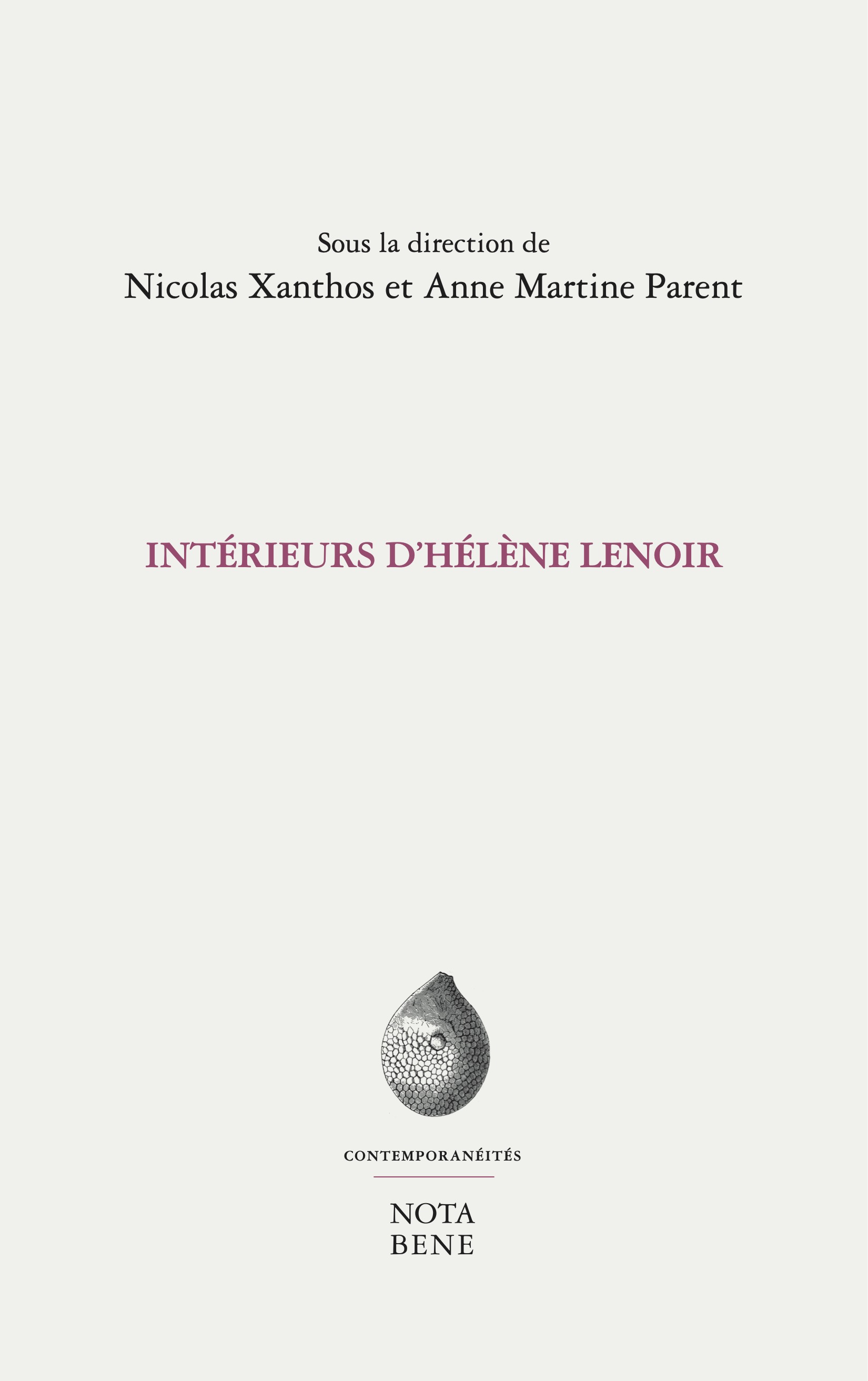 couverture de l'ouvrage Intérieurs d’Hélène Lenoir